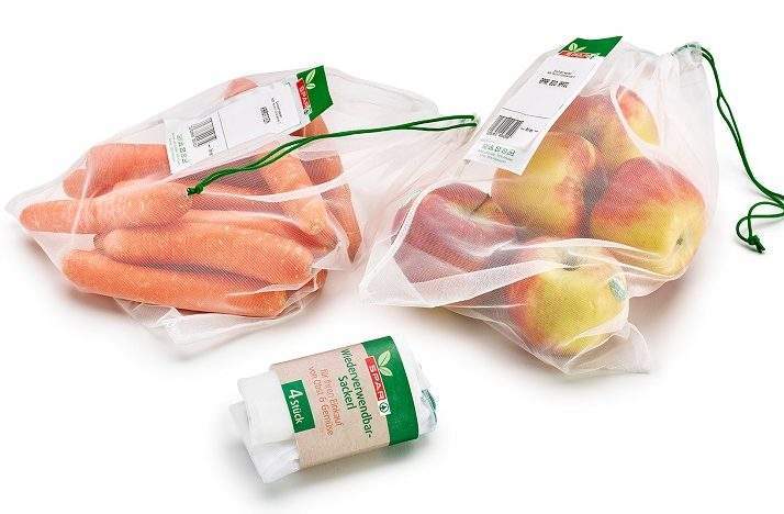 Spar Austria introduces reusable bags for fruit and vegetables