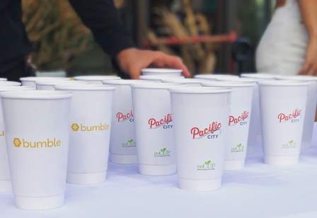 Pacific City retail development begins recyclable paper cup recycling initiative in US