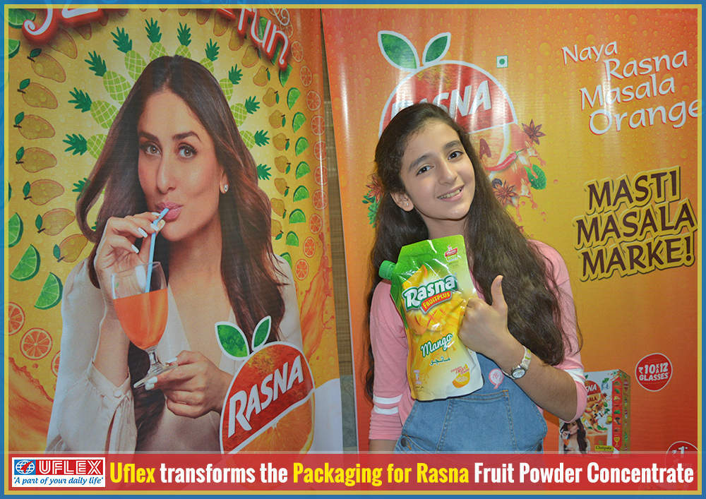 Uflex transforms the Packaging for Rasna Fruit Powder Concentrate
