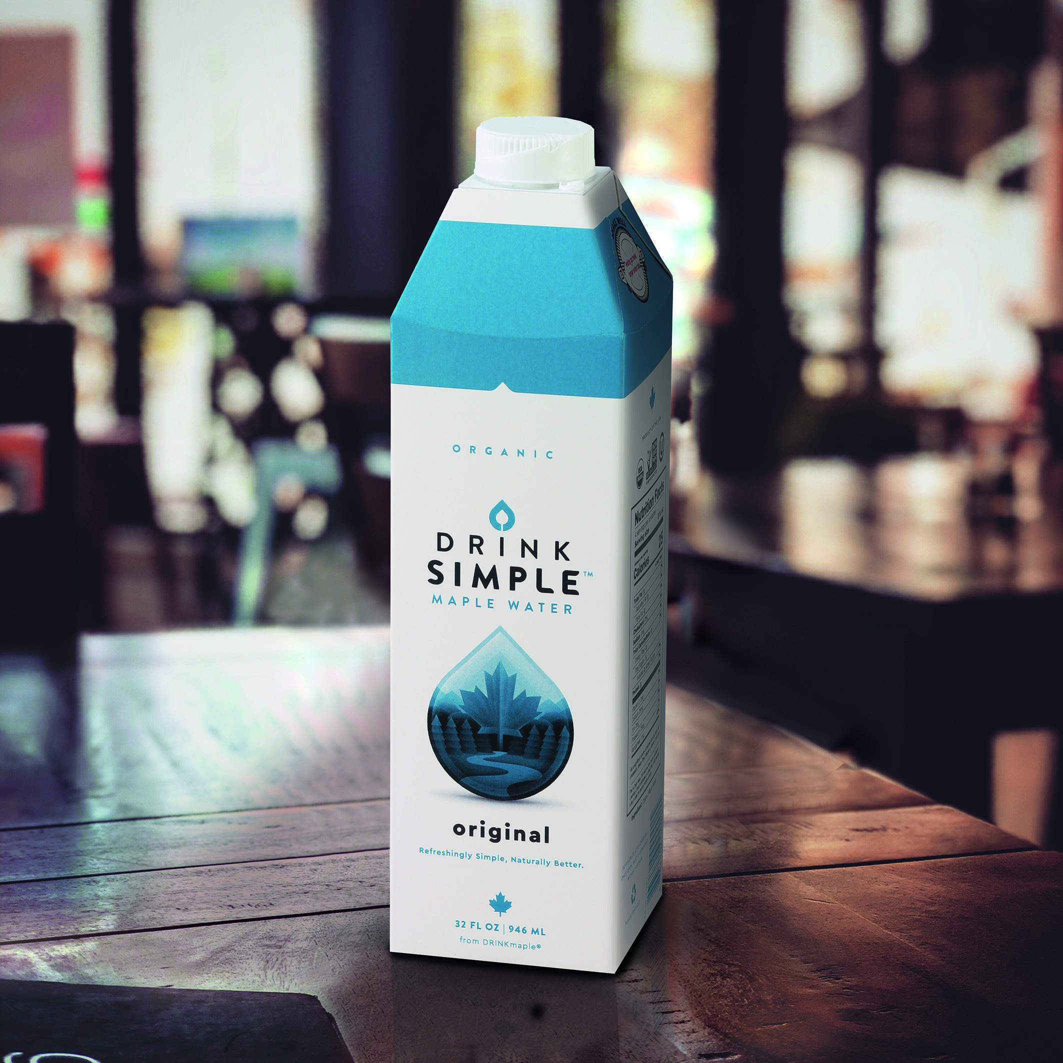 SIG provides recyclable combidome cartons for Drink Simple Maple Water