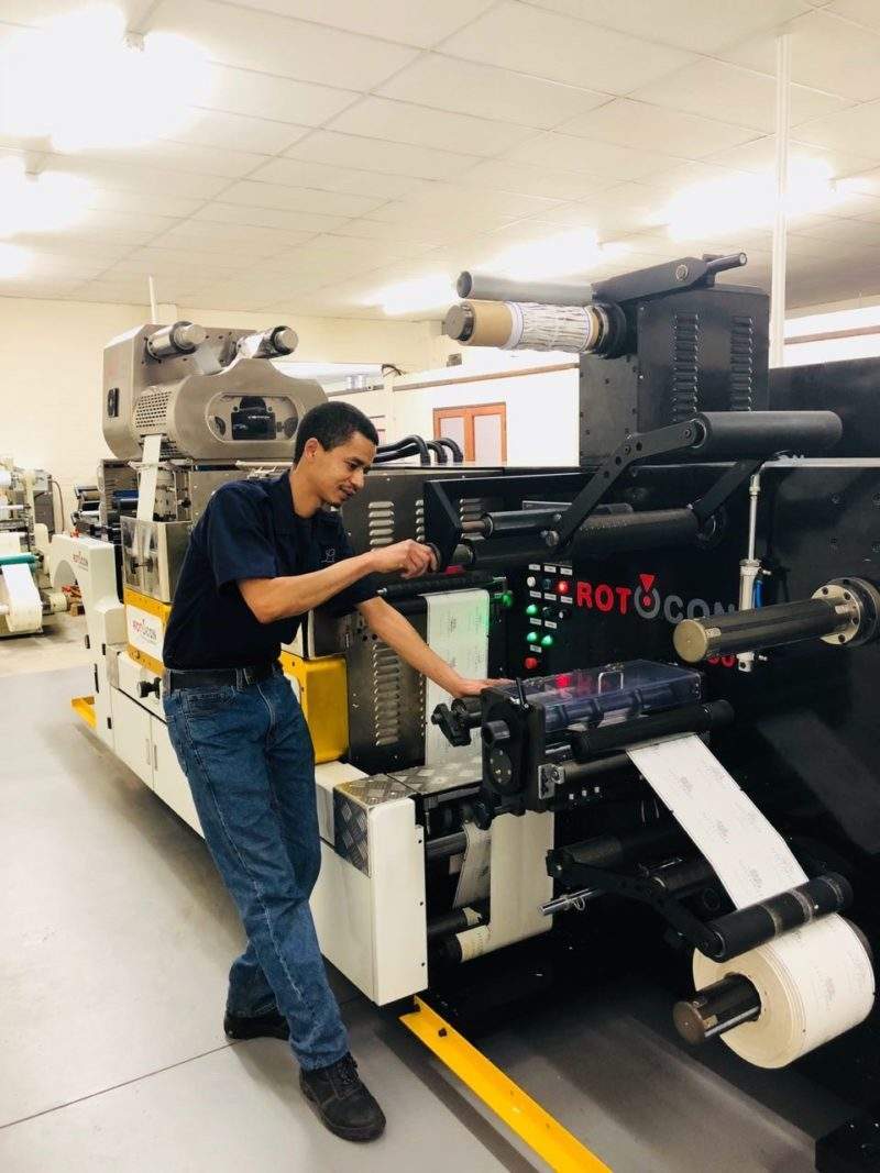 South Africa’s Label Leaders installs Rotocon Ecoline RDF-330 machine