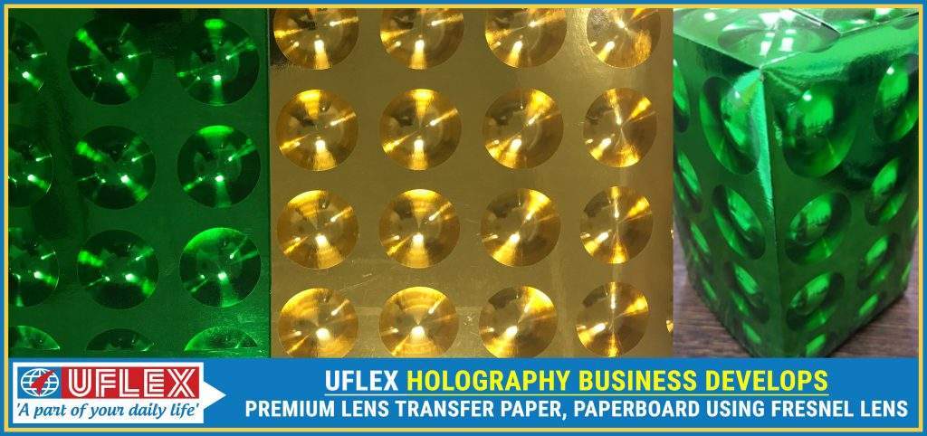 Uflex develop premium lens Transfer paper/paperboard for carton packaging