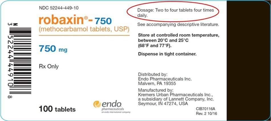 Labeling error forces Endo Pharmaceuticals to recall Robaxin tablet packs