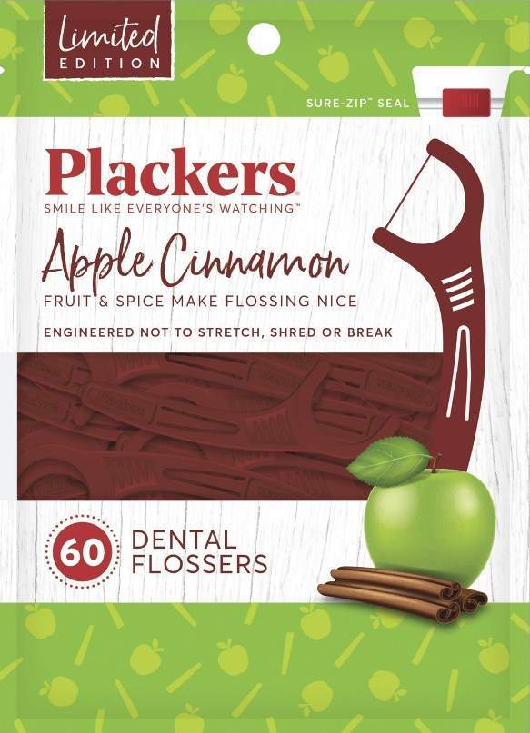 Plackers expands dental floss line with Apple Cinnamon flossers
