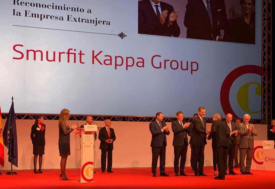 Smurfit Kappa receives recognition from Valencia Chamber of Commerce