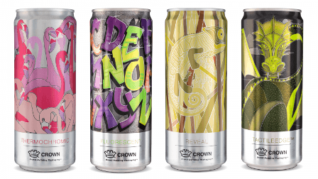 Crown unveils new decorative finishes for beverage brands