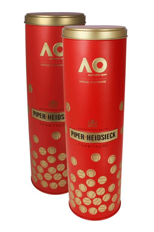 Piper-Heidsieck Champagne chooses premium metal packaging to celebrate excellence and sportsmanship at tAustralian Open