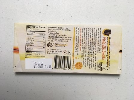 Theo Chocolate issues allergy alert on undeclared milk in 3oz Sea Salt 70% Dark Chocolate bars