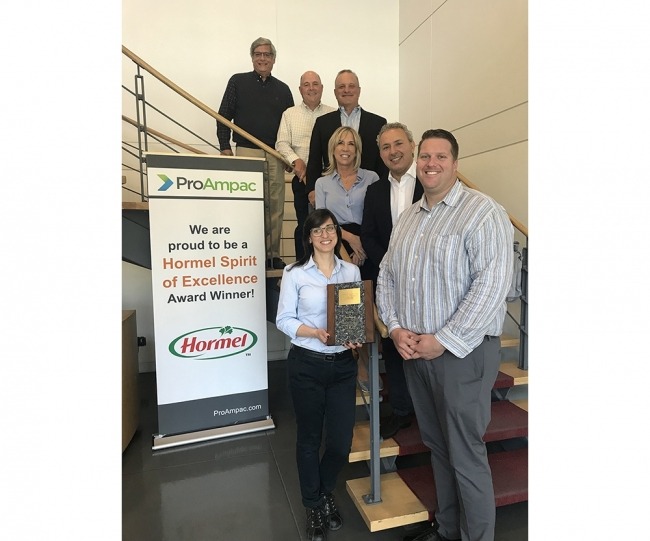 ProAmpac receives Hormel Foods Spirit of Excellence Award for fifth consecutive year