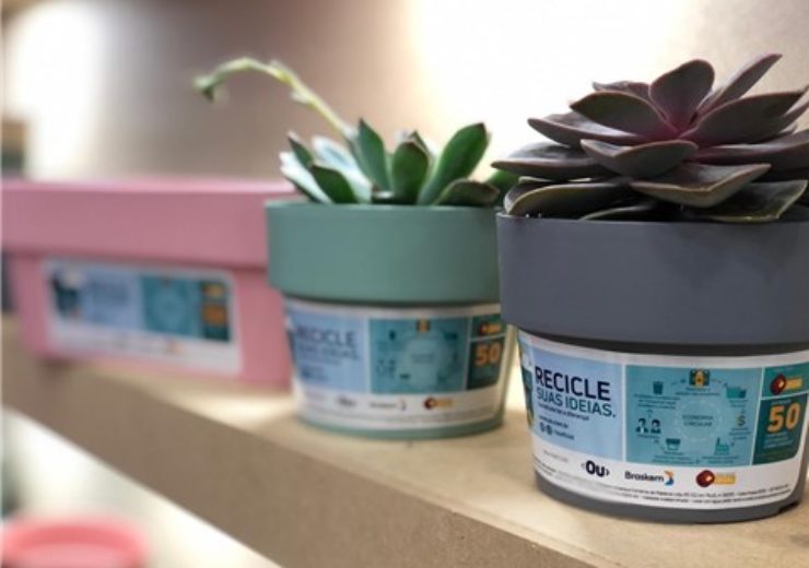 Braskem manufactures plant pots from plastic caps