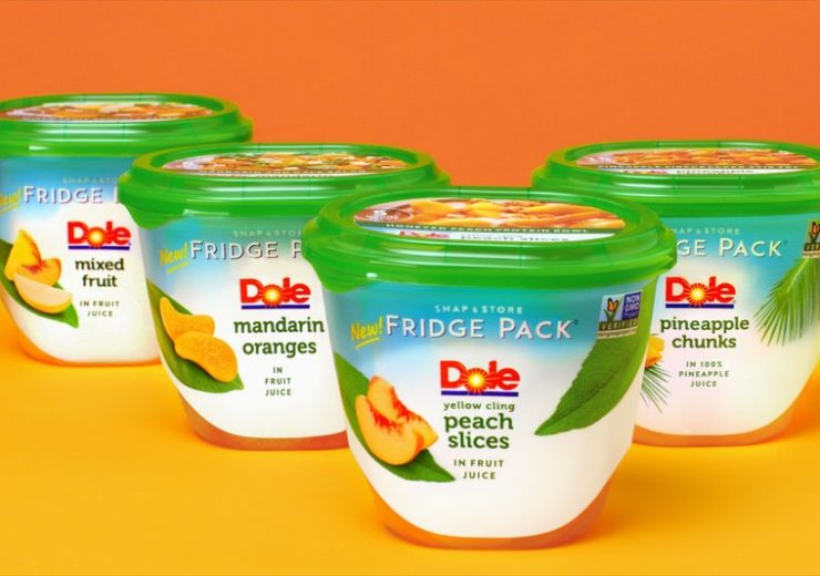 DOLE launches new line of shelf stable packaged fruit in containers