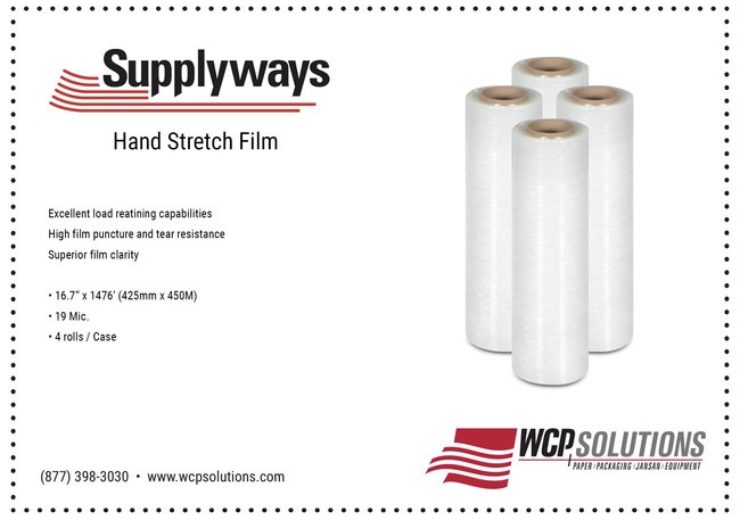 WCP Solutions Supplyways Hand Stretch Film