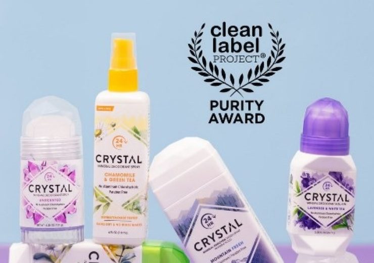 CRYSTAL awarded Clean Label Project Purity Award for entire line of deodorants