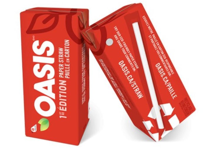Lassonde introduces Oasis juice carton with Tetra Pak’s paper straw