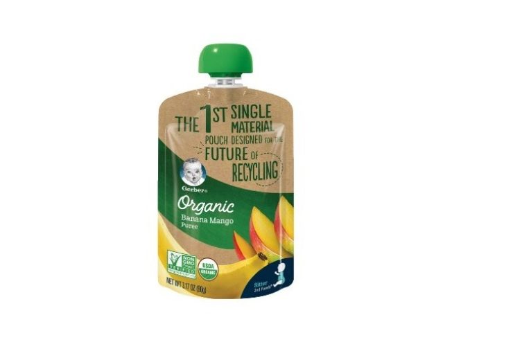 Nestlé’s Gerber unveils new single-material baby food pouch