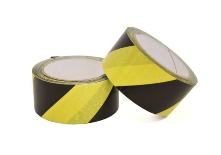 Hazard warning tape, ideal for implementing social distancing measures