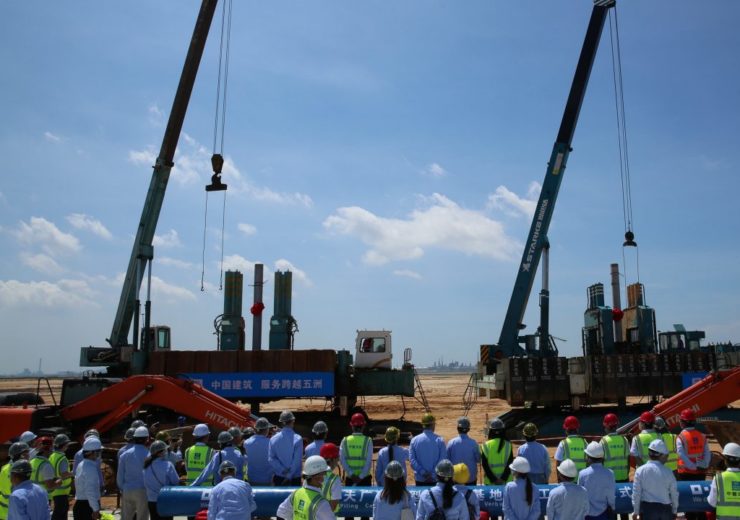 BASF started piling of the first plants of its smart Verbund project in Zhanjiang, Guangdong