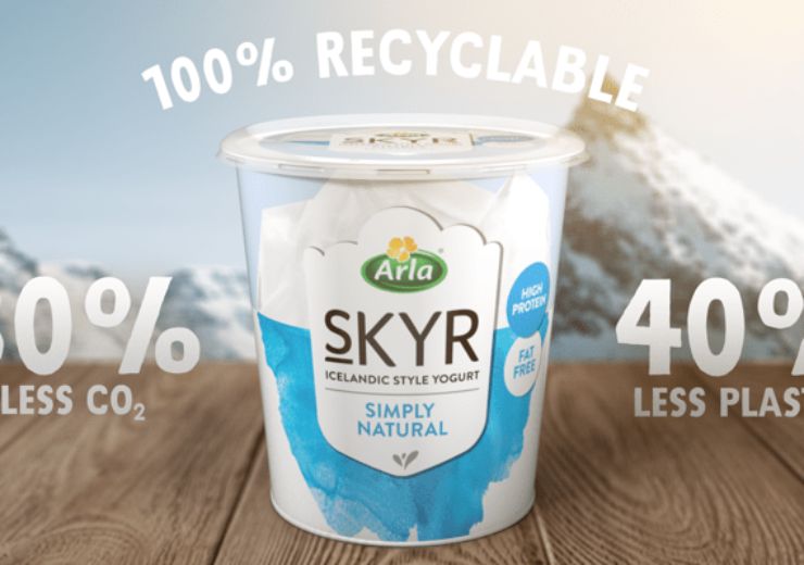 Arla unveils new skyr bucket reduces plastic by 40%