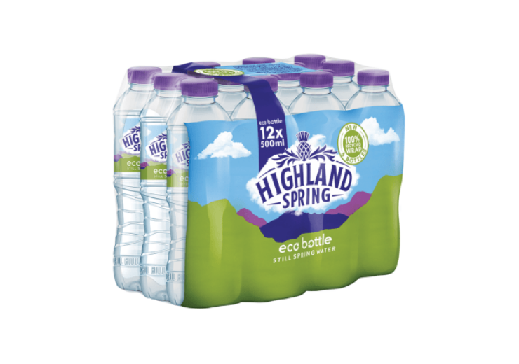 Highland Spring leads in sustainability with 100% recycled Duralite R Eco Pack