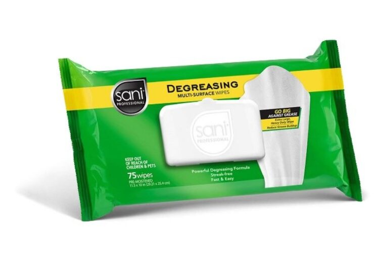 Sani Professional Launches Degreasing Multi-Surface Wipes in an Efficient, Softpack Format