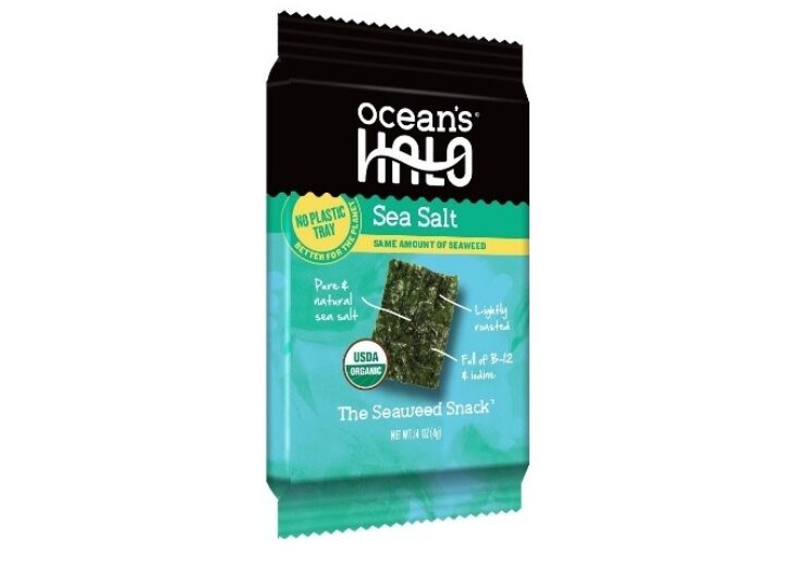 Ocean’s Halo Eliminates Plastic Tray From Seaweed Snacks Line