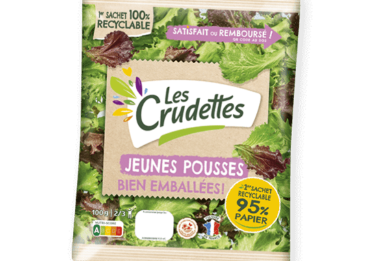 Mondi designs recyclable functional barrier paper bag for LSDH’s Les Crudettes salads