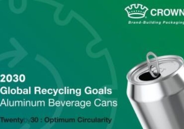 Crown Strives To Increase Global Beverage Can Recycling Rates With Ambitious New Goals