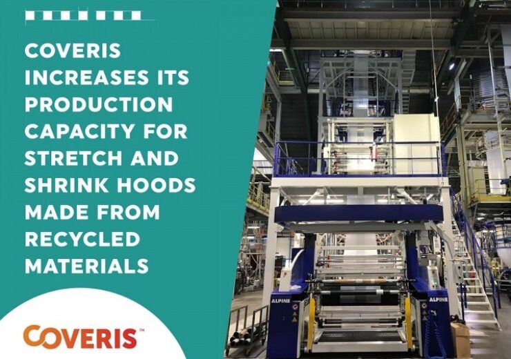 Coveris increases its production capacity for stretch and shrink hoods made from recycled materials