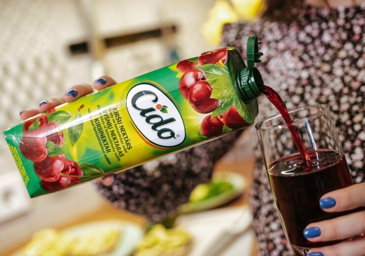 Cido cherry juice in Tetra Prisma Aseptic carton package