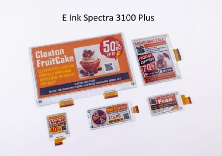 E Ink launches Spectra 3100 Plus Five-Colour ePaper