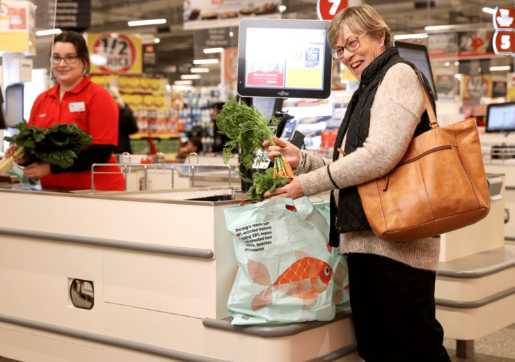 Coles rolls out customer shopping bags made from marine waste