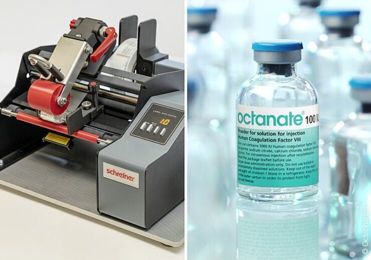 Schreiner MediPharm supplies vial labelling dispensing system to Octapharma