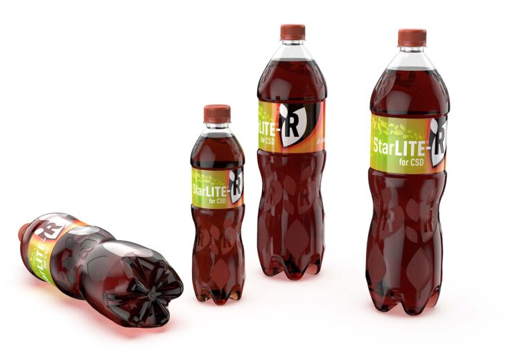 Sidel unveils StarLITE R – a new, ultra-efficient 100% rPET bottle for carbonated soft drinks
