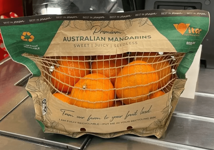 Recycled paper bag trialled for mandarins